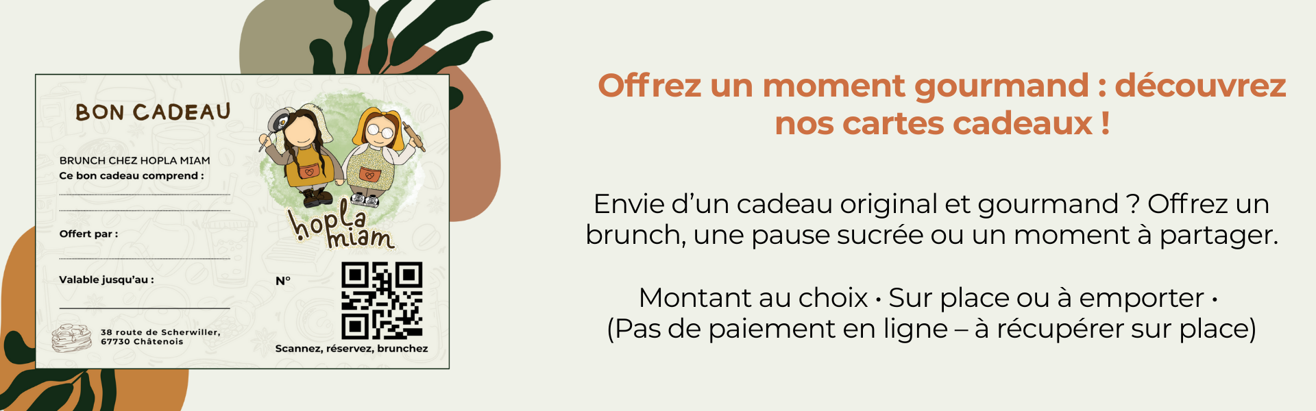 Bon cadeau hopla miam